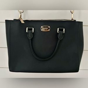 Michael Kors Kellen Saffioano leather satchel/crossbody - Black
